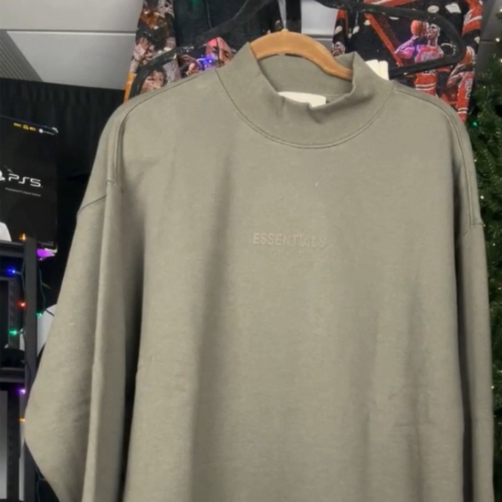 Essential Core Long Sleeve Off Black Sweater
